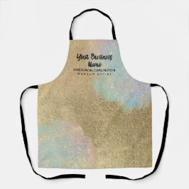 Delantal Textura De Purpurina Oro E Irlandés