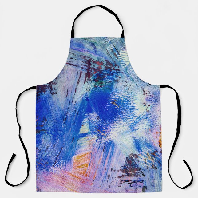 Delantal textura de raster acrílico diferente multicolor mo (Anverso)