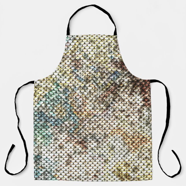 Delantal Textura de secuencias sin foco: fondo brillante. (Anverso)