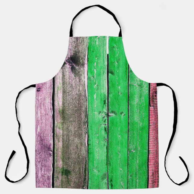 Delantal Textura del fenceabstracto de madera antigua, fond (Anverso)