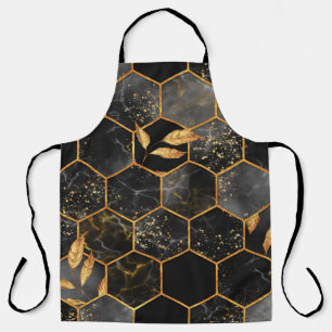 Delantal Textura sin soldadura de hexágono de mármol con ho