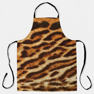 Delantal Texturas de piel de leopardo. Impresión de animale