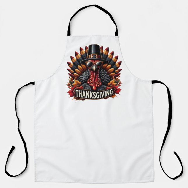 Delantal Thanksgiving apron turkey gift (Anverso)