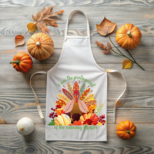 Delantal Thanksgiving Turkey in Autumn Paradise