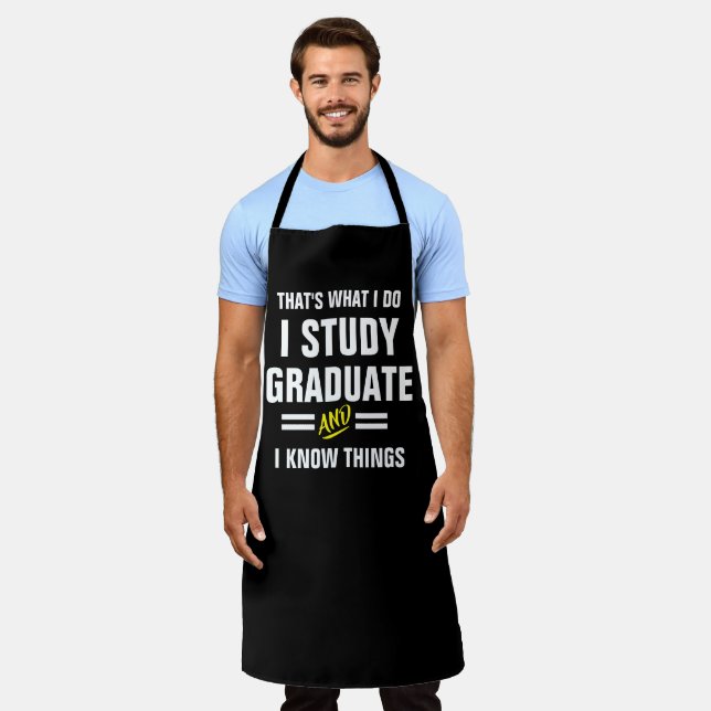 Delantal That's What I Do Apron - Graduate & I Know Things (Gastado)