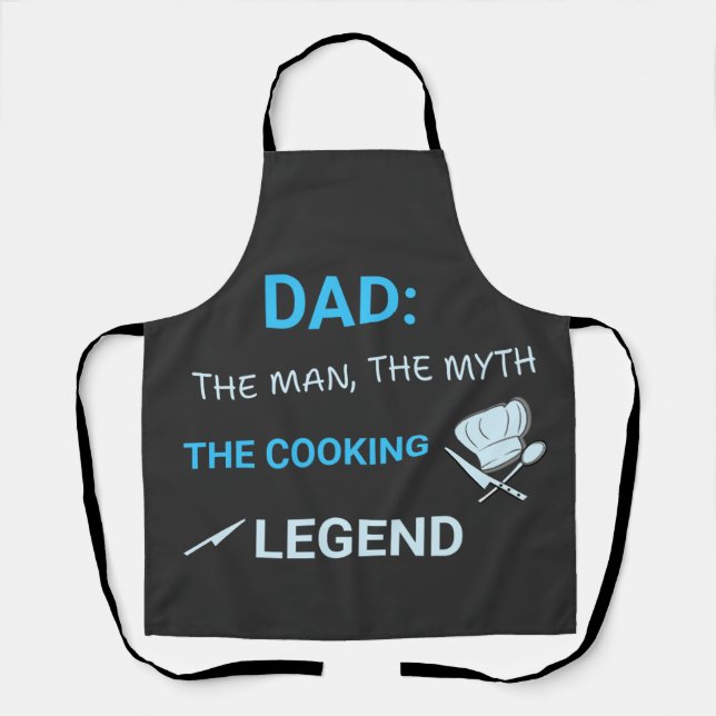 Delantal The Cooking Legend – BBQ & Chef Dad (Anverso)