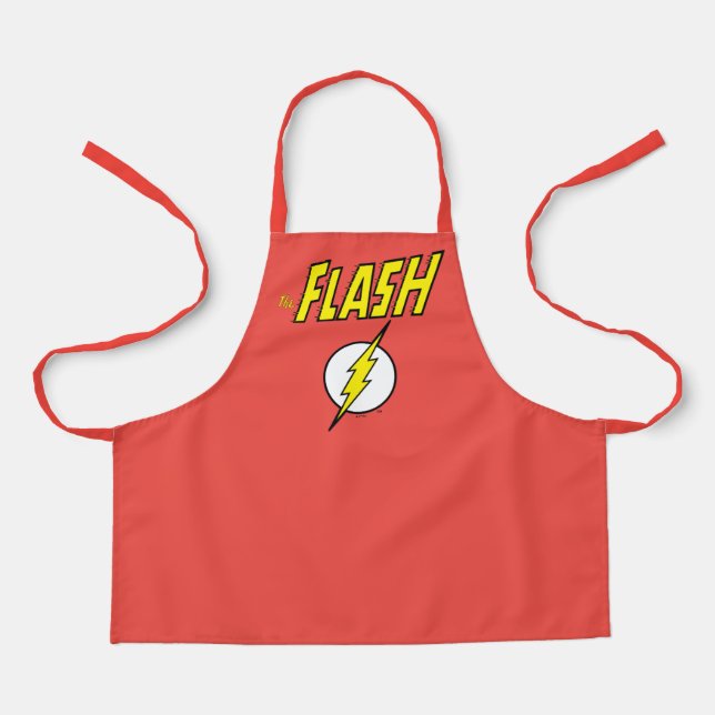 Delantal The Flash Name & Lightning Bolt Logo (Anverso)