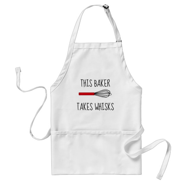 Delantal This Baker Takes Whisks Adult Apron (Frente)