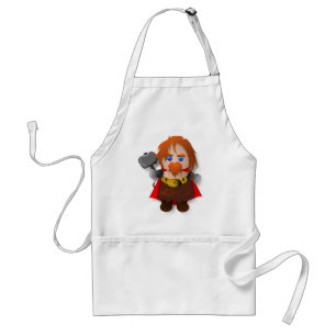 Delantal Thor de Chibi con el martillo