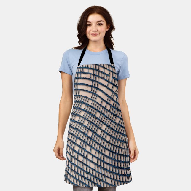Delantal Threadbare Blue Netting Apron (Gastado)