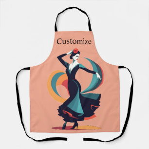 Delantal Thunder_Cove, bailarina de flamenco