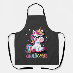 Delantal Tíaunicornio Tía Haciendo Señal de Unicornio Tía N