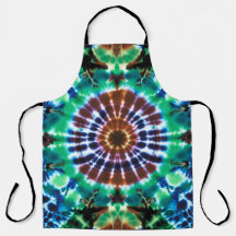 Delantal Tie Dye en tonos terrosos