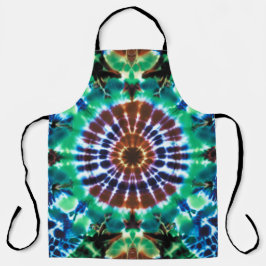 Delantal Tie Dye en tonos terrosos