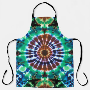 Delantal Tie Dye en tonos terrosos
