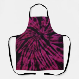Delantal Tie-Dye Purple Pink Black Hippie Retro Pattern 