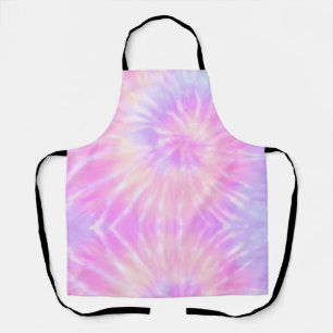 Delantal Tiedye Pastel Arcoiris Espiral Hippie Tye