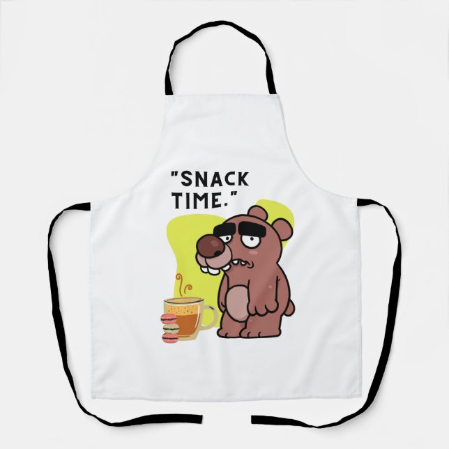 DELANTAL ¡TIEMPO DE APERITIVOS!- ANIMAL-FUNNY- CAFÉ-COOKIS (Anverso)