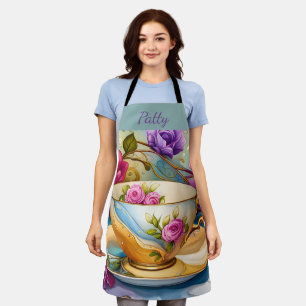 Delantal Tiempo de té - Arte de la Copa de té