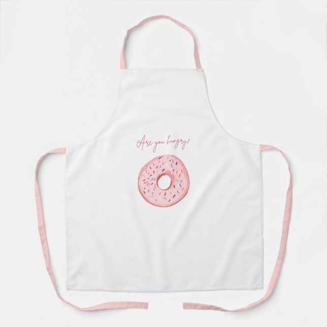 Delantal "¿Tienes Hambre?" Cute Donut Apron 🍩 💞 (Anverso)