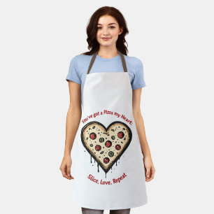 Delantal Tienes una Pizza Mi Corazón