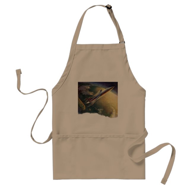 Delantal Tierra del avión de nave espacial de ciencia ficci (Frente)