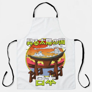 Delantal Tierra del sol naciente Puerta de Japón Torii