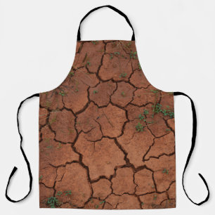 Delantal tierra seca y agrietada