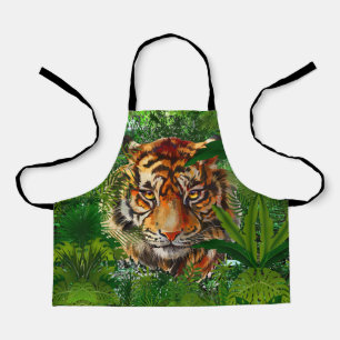 Delantal Tiger Apron   Apron del tigre de la jungla natural