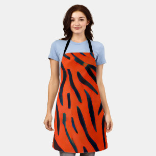 Delantal tiger naranja print Apron