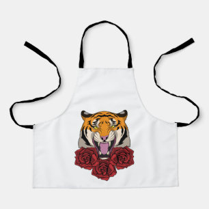 Delantal Tigre con Rosas