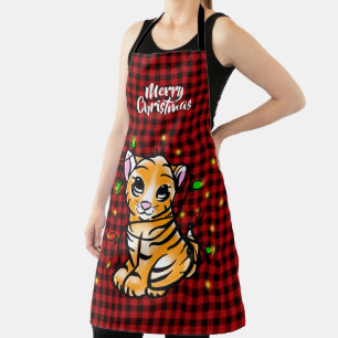 Delantal Tigre de bebé de vacaciones festivas, ligero, plai