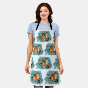 Delantal Tigre de dibujo original Año Nuevo chino AoA4