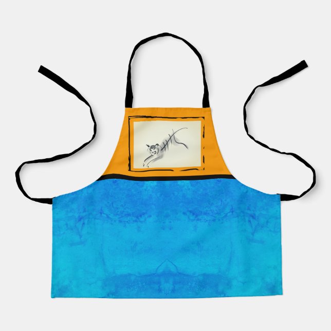 Delantal Tigre de dibujo original año nuevo chino AoA5K abr (Anverso)