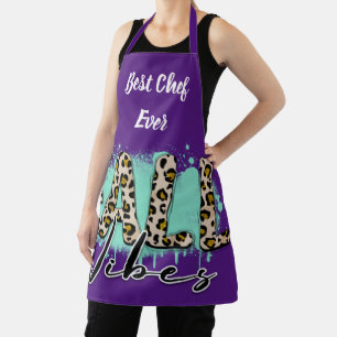 Delantal Tigre morado de moda otoño