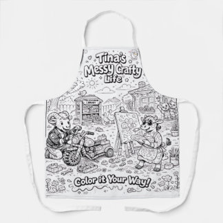 Delantal Tina's Messy Crafty Life -Apron, M-  #PCF
