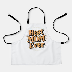 Delantal Tipografía Bastante Única Mejor Mamá del Mundo