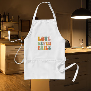 Delantal Tipografía de Burbujas de Moda Amor