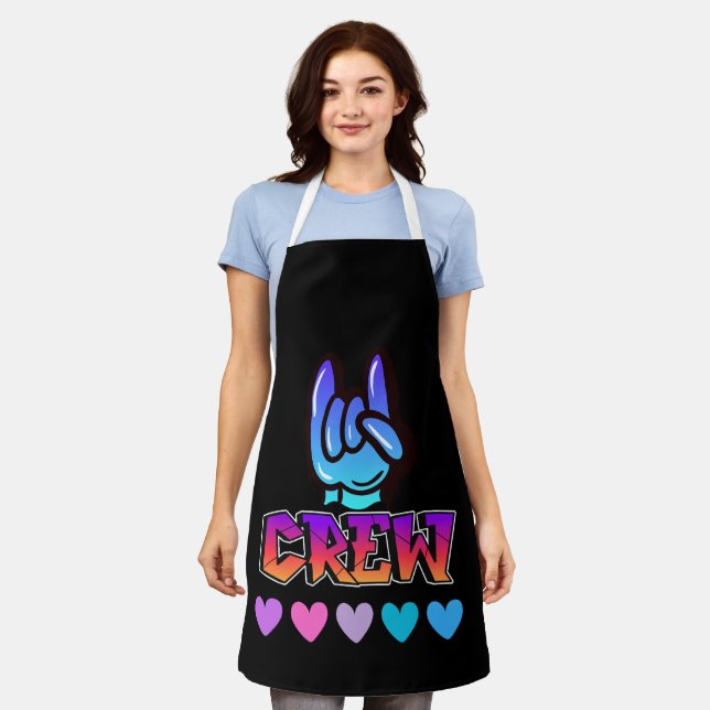 Delantal Tipografía de swag (Gastado)