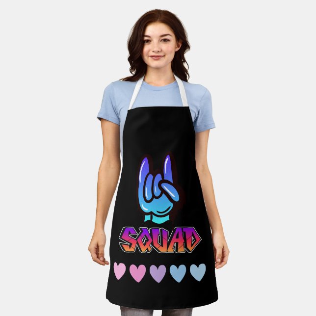 Delantal Tipografía de swag (Gastado)