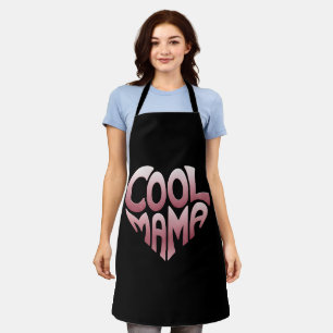 Delantal Tipografía en forma de corazón: GUAY MAMA