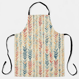 Delantal Tiras de agujas de pino pintadas - Apron