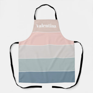 Delantal Tiras de bloque de color de verano del Personaliza