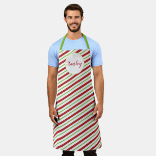 Delantal Tiras de menta personalizada
