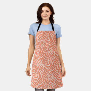 Delantal Tiras de tigre de estilo naranja