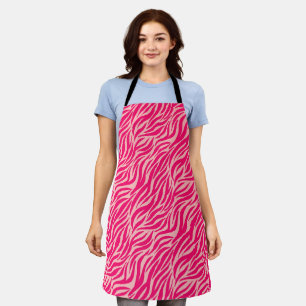 Delantal Tiras de tigre rosa y elegante