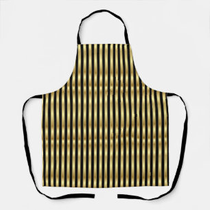 Delantal Tiras Golden y Black Elegpes 2 Apron