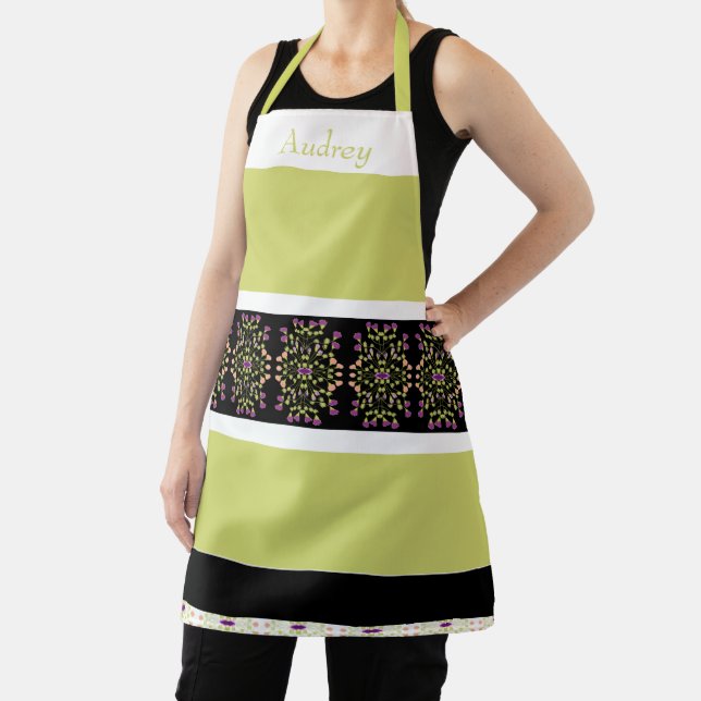 Delantal Tiras Y Flores (in situ)