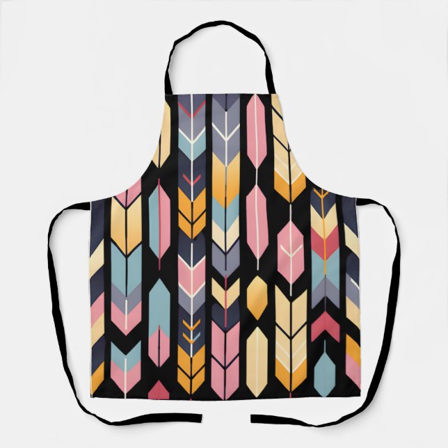 Delantal tiro con arco grande y negro (Anverso)