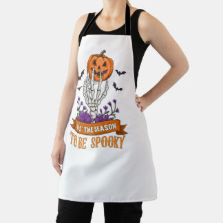 Delantal Tis The Season To Be Spooky Skeleton Hand Hallowee